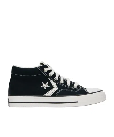Converse Star Pattern Low Upper Board Shoes In Black