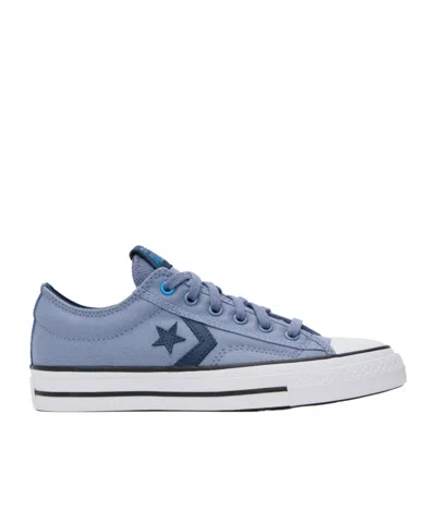 Converse Star Pattern Low Upper Board Shoes In Blue
