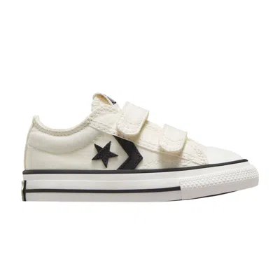 Pre-owned Converse Star Player 76 Easy-on Low Td 'vintage White Black' | Cream | Infant Size 7