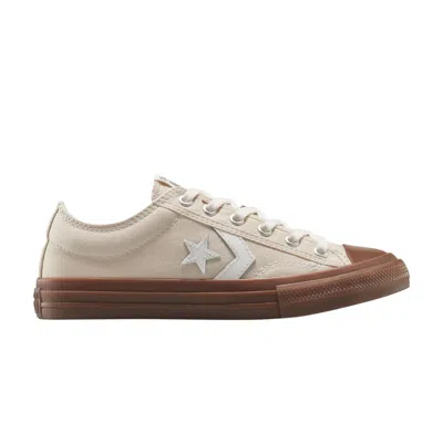 Pre-owned Converse Star Player 76 Low Gs 'light Dune Gum' | Cream | Kid's Size 4