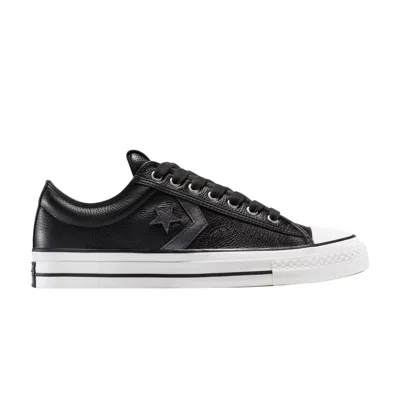 Pre-owned Converse Star Player 76 Low 'metallic Black Leather' | Men's Size 6