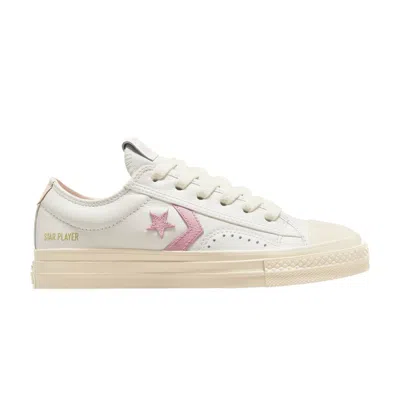 Pre-owned Converse Star Player 76 Low 'vintage White Pink' In Cream