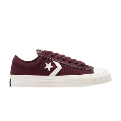 Pre-owned Converse Star Player 76 Suede Low 'bloodstone' In Red