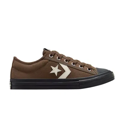 Pre-owned Converse Star Player 76 Suede Low Gs 'engine Smoke' | Brown | Kid's Size 4.5