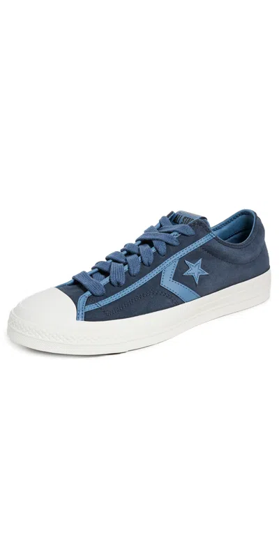 Converse Star Player 76 Suede Sneakers Mid Pass/blue/vintage White