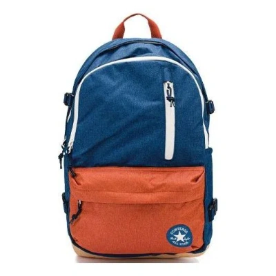 Converse Straight Edge Backpack 'blue Orange' In Multi