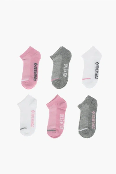 Converse Stretch Set 6 Pairs Of Socks In Multi
