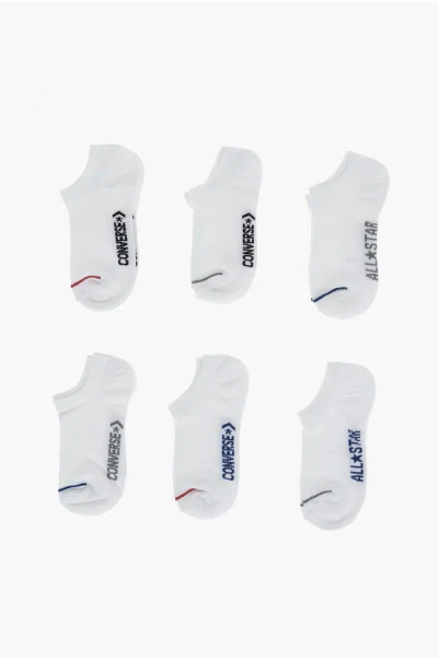 Converse Stretch Set 6 Pairs Of Socks In White