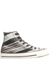 Converse Stripe-pattern Sneakers In Black