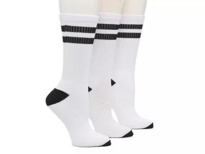 Converse Striped Crew Socks In White
