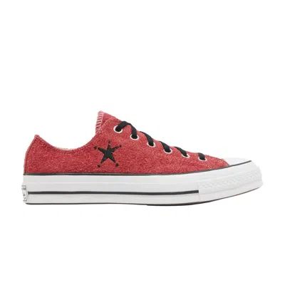 Pre-owned Converse Stussy X Chuck 70 Low 'poppy Red'