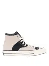 CONVERSE SUEDE AND CANVAS SNEAKERS