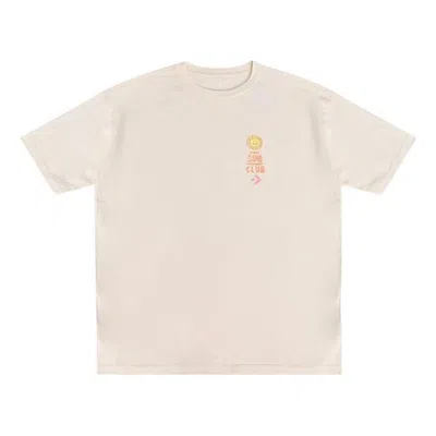 Converse Summer Beach T-shirt 'ivory' In Neutral