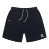 Converse Sun Club Drawstring Shorts 'black' In Blue