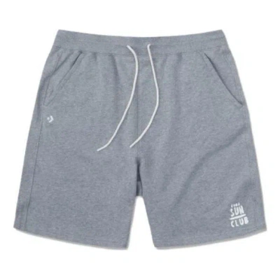 Converse Sun Club Drawstring Shorts 'grey' In Gray