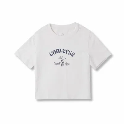 Converse 女子运动休闲上衣印花圆领短袖t恤 In Multi