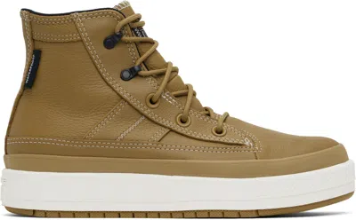 CONVERSE TAN CHUCK TAYLOR ALL STAR EQUIP WATERPROOF SNEAKERS