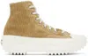 Converse Tan Run Star Hike Sneakers In Nomad Khaki/desert S