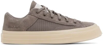 Converse Taupe Chuck 70 Marquis Boro Stitched Low Top Sneakers In Pure Pmice/purepmice