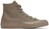 Converse Taupe Chuck 70 Monochrome Sneakers In Mud Mask/light Gold/