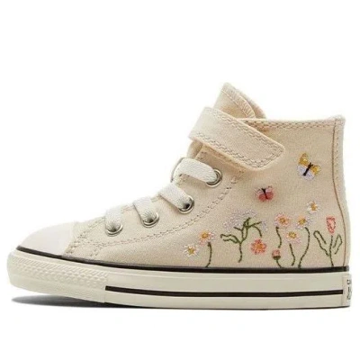 Converse (td)  Chuck Taylor All Star Easy-on High 'embroidered Floral Print - Natural Ivory'