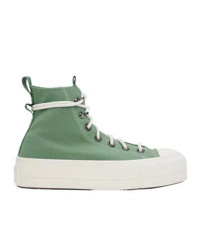 Converse Tie High-top Casual Shoes In Green