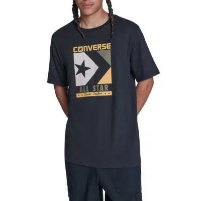 Converse Timeless Boxed Chevron T-shirt In Black