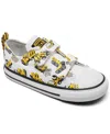 Converse Toddler Kids Chuck Taylor All Star Ox 2v Stay-put Closure Casual Sneakers From Finish Line In White,black