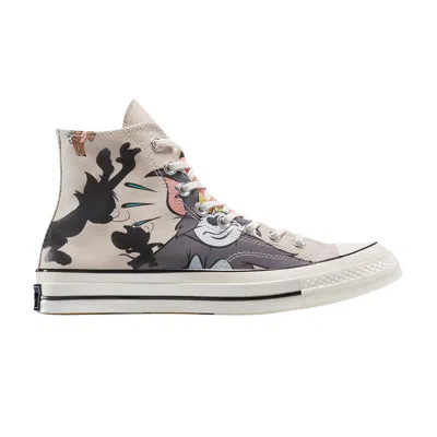 Pre-owned Converse Tom & Jerry X Chuck Taylor All Star High 'egret' | Cream | Men's Size 9