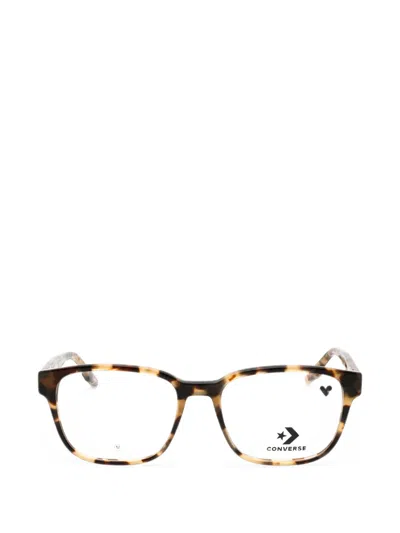 Converse Tortoiseshell-effect Rectangle-frame Glasses In Brown