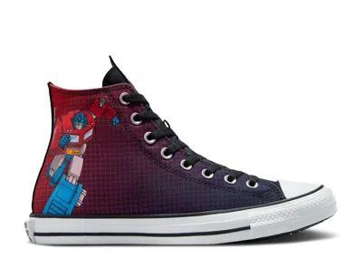 Converse Transformers X  Chuck Taylor All Star High 'autobots' In Red