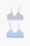 Converse Triangle 2 Pairs Of Bra Set With Logoed Band