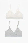 Converse Triangle 2 Pairs Of Bra Set With Logoed Band