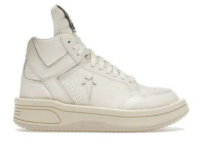Pre-owned Converse Turbowpn Mid Rick Owens Drkshdw Sneakers In Egret/cloud Cream