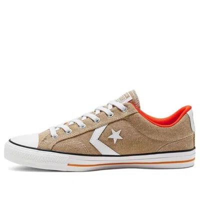 Converse Twisted Vacation Star Player Low Top 'khaki ' In Brown