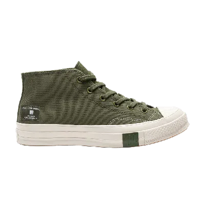 Pre-owned Converse Undefeated X Chuck 70 Mid 'chive Parchment' In Green