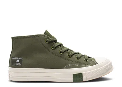 Converse Undefeated X  Chuck 70 Mid 'chive Parchment' In Green