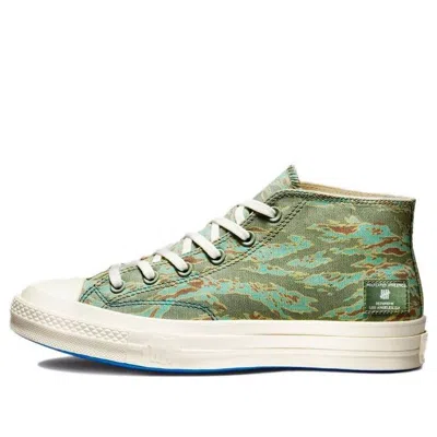 Converse Undefeated X Half Chuck 70 Mid 'tiger Camo Print' In Green