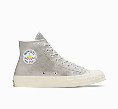Converse Unisex Chuck 70 Pride Hi Top Sneakers In Silver