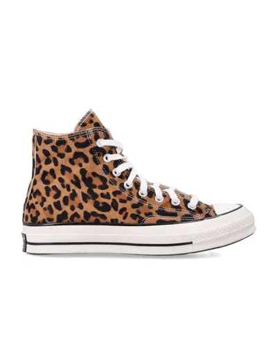 Converse Chuck 70 Leopard Pony-hair High-top Shoes In Brown