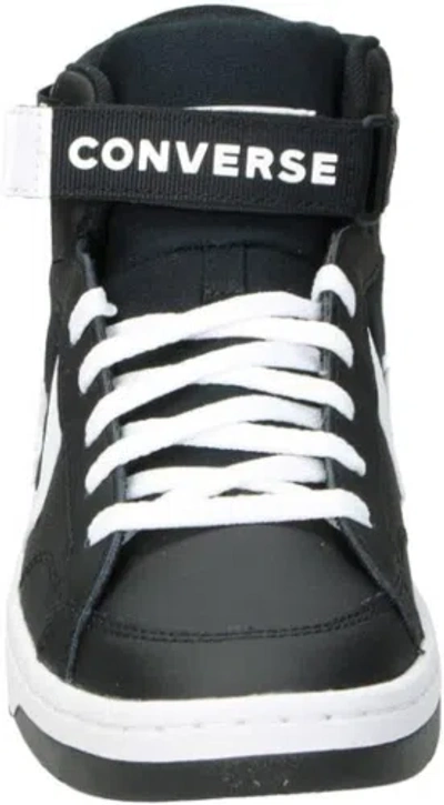 Pre-owned Converse Unisex Pro Blaze High Top Leather Upper Sneaker - Black And White