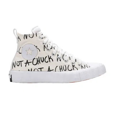 Pre-owned Converse Unt1tl3d Hi Gs 'not A Chuck' | Cream | Kid's Size 4.5 In White