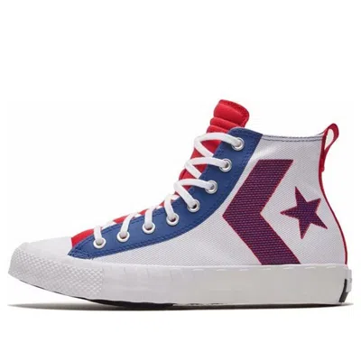 Converse Unt1tl3d High 'rush Blue Red' In White