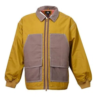 Converse Utility Canvas Shirt Jacket 'wheat' In Yellow