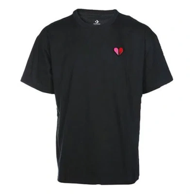 Converse Valentine's Day T-shirt 'black' In Blue