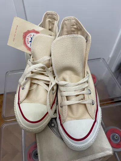 Pre-owned Converse Vintage  All Star Made In Usa In Beige