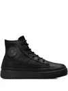 Converse Waterproof Platform Sneakers In Black