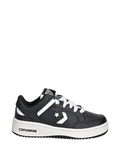 Converse Kids' Weapon Logo-detail Lace-up Sneakers In Blue