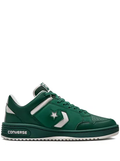 Converse Weapon Star-detail Low-top Sneakers In White/green