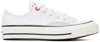 Converse Logo Embroidered Low Upper Board Shoes In White/pale Putty/fev